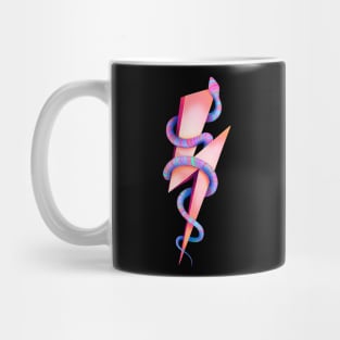 Neon lightning and snake Mug